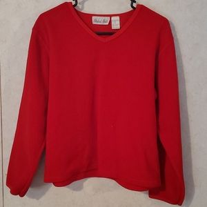 Red long sleeve top